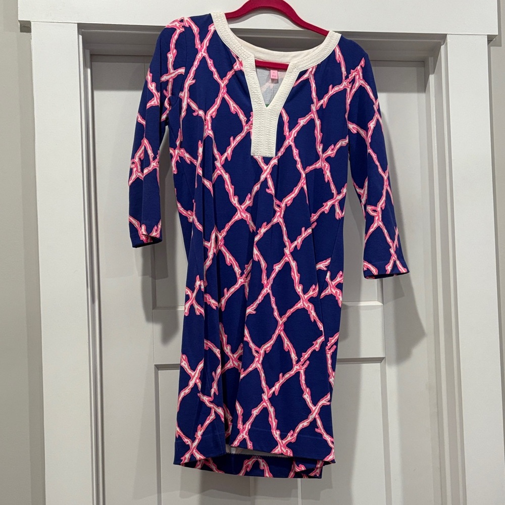 Lilly Pulitzer Blue and Pink Kids Dress